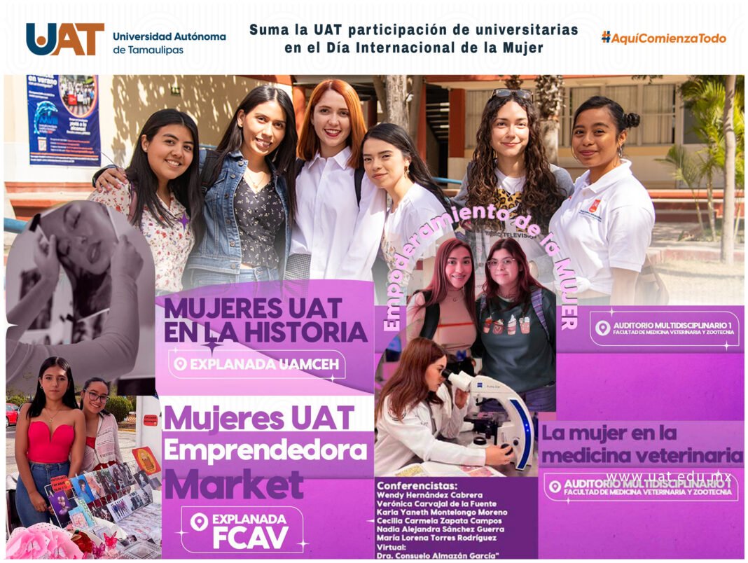 <strong>Organiza UAT participación de universitarias en eventos del Día Internacional de la Mujer</strong>