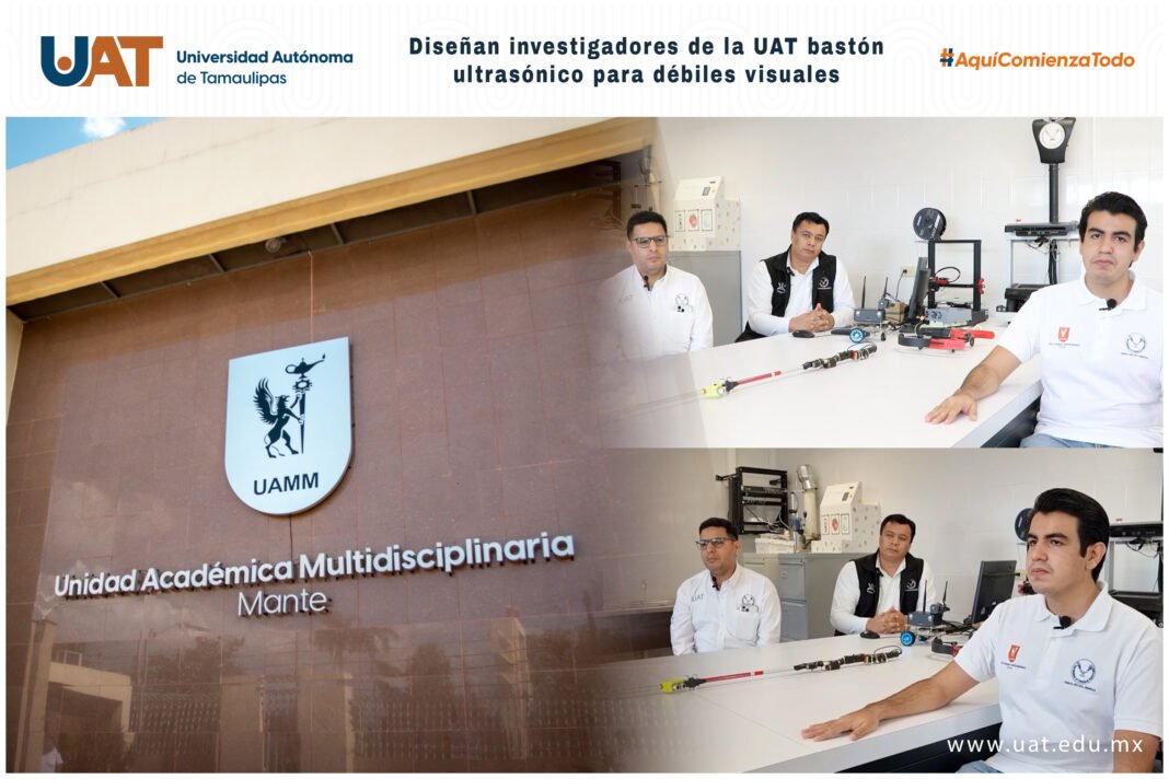 <strong>Diseñan investigadores de la UAT bastón ultrasónico para débiles visuales</strong>