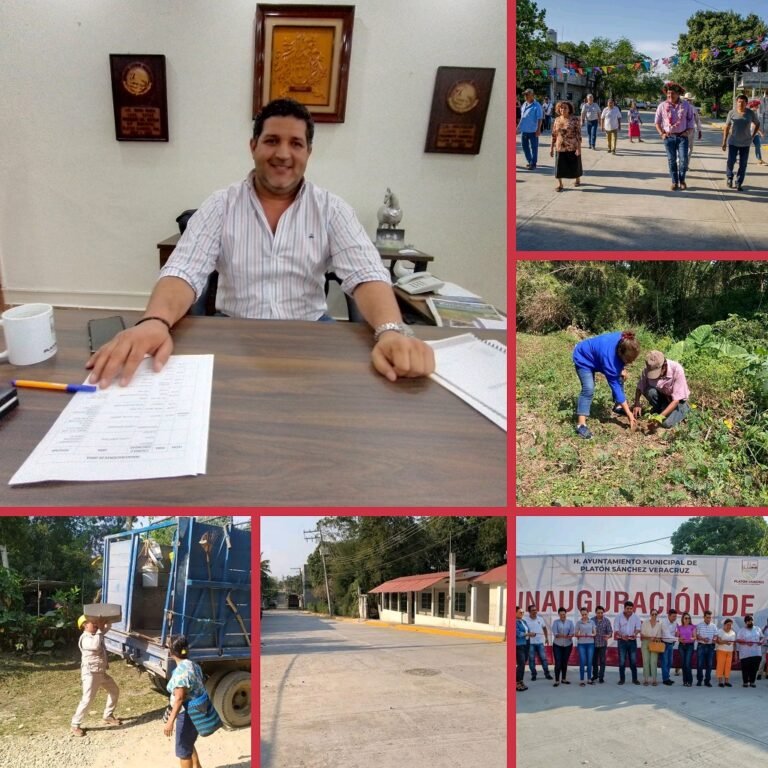 CON ACCIONES FIRMES SE CONSOLIDA EL PROGRESO DE PLATON SANCHEZ