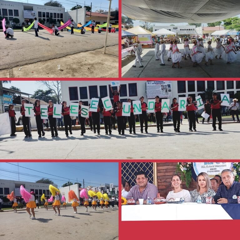 FESTEJAN EN PLATÓN SÁNCHEZ 55  ANIVERSARIO DEL SUBSISTEMA DE  TELESECUNDARIAS FEDERALES