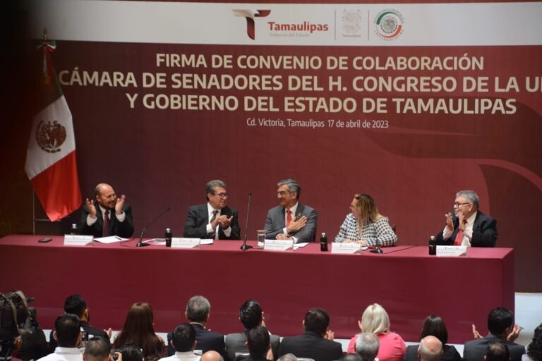 Tamaulipas y Senado firman convenio para la profesionalización de las y los servidores públicos