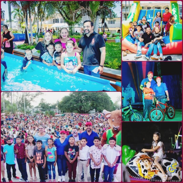 AGASAJARON A LOS NIÑOS DE EL HIGO EN SU  DÍA CON DULCES, REGALOS Y OBRA DE TEATRO