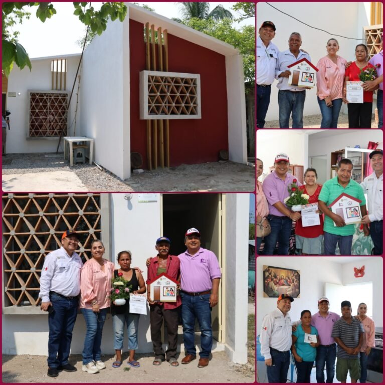 FAMILIAS DE PÁNUCO RECIBEN VIVIENDA NUEVA GRACIAS  A GESTIÓN DEL ALCALDE ÓSCAR GUZMÁN DE PAZ