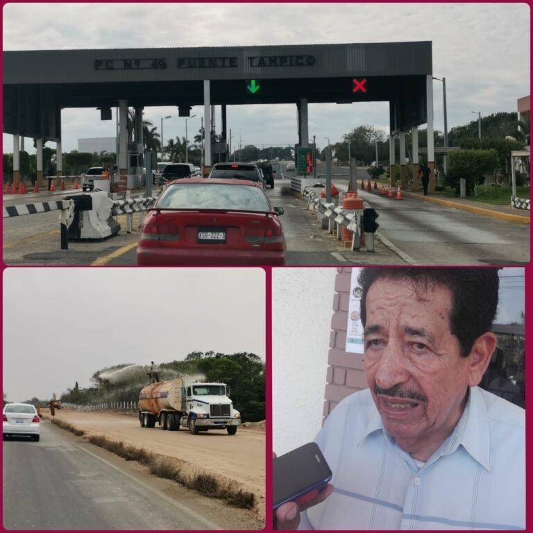 REUBICARAN LA CASETA DE COBRO DEL PUENTE  TAMPICO