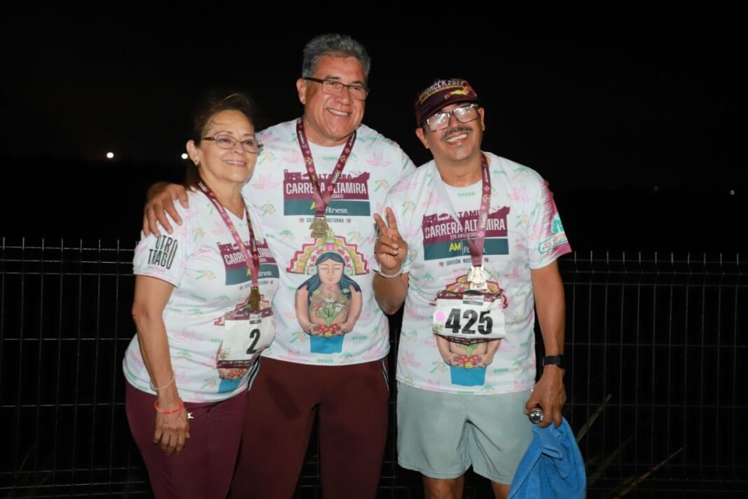 800 PERSONAS DISFRUTAN DE PRIMERA CARRERA NOCTURNA EN ALTAMIRA POR 274 ANIVERSARIO