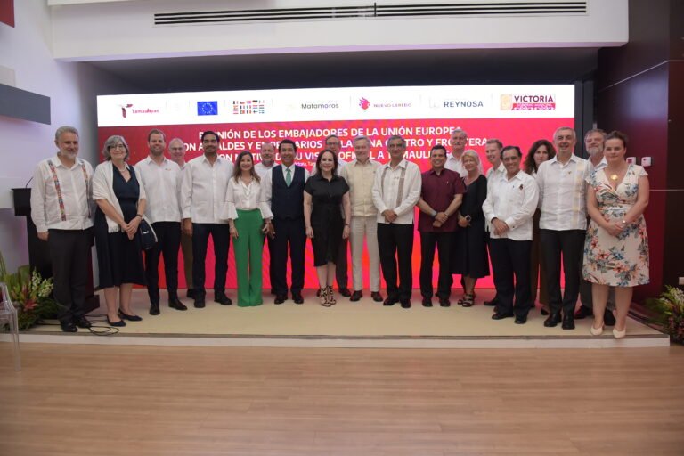 Exponen ventajas competitivas del norte de Tamaulipas a embajadores