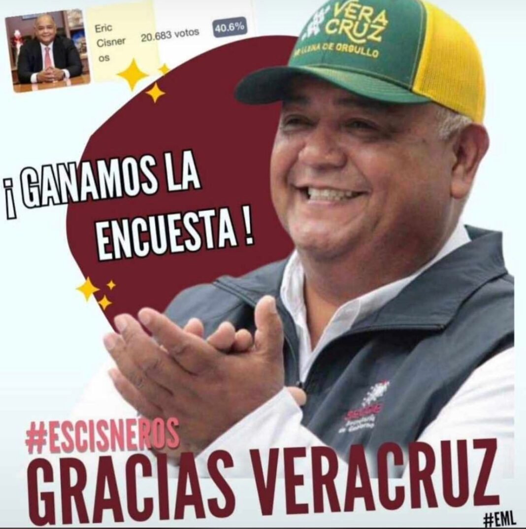 ERIC CISNEROS BURGOS FAVORITO EN LAS ENCUESTAS PARA GOBERNADOR DE VERACRUZ