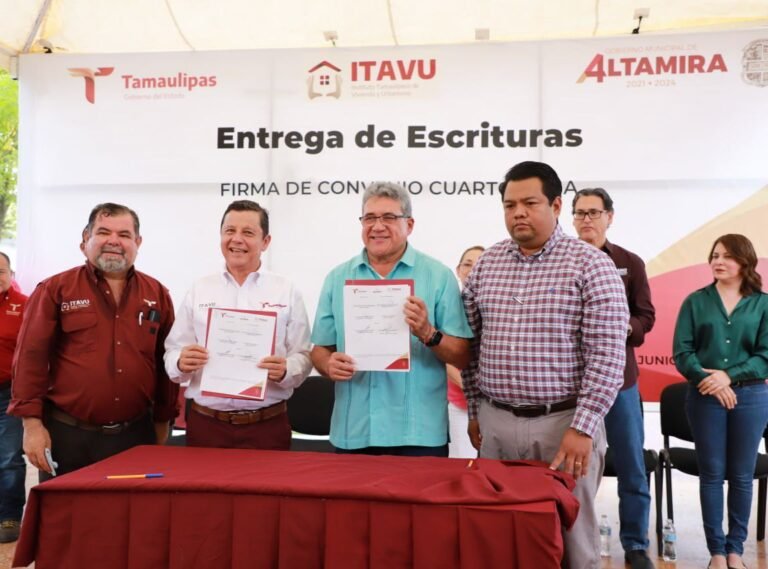 GARANTIZA GOBIERNO ALTAMIRENSE EL DERECHO A LA VIVIENDA DIGNA EN FIRMA DE CONVENIO CON ITAVU