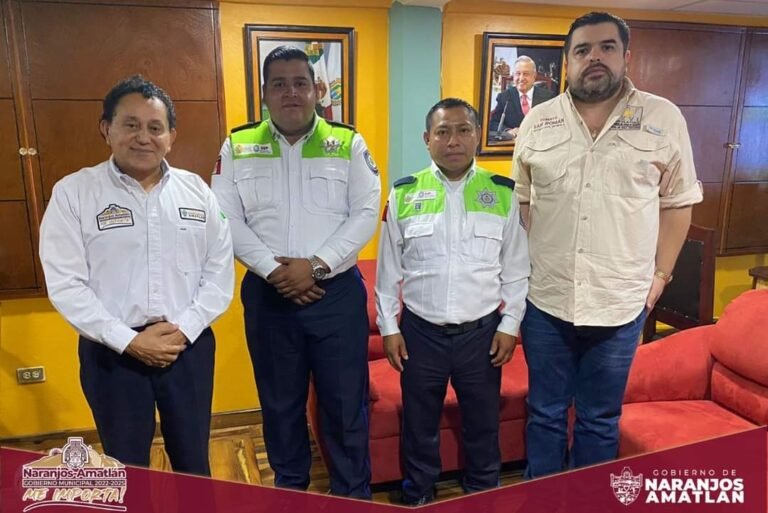 DAN LA BIENVENIDA A NUEVO DELEGADO DE  TRÁNSITO Y JEFE DE SERVICIOS OPERATIVOS EN  NARANJOS