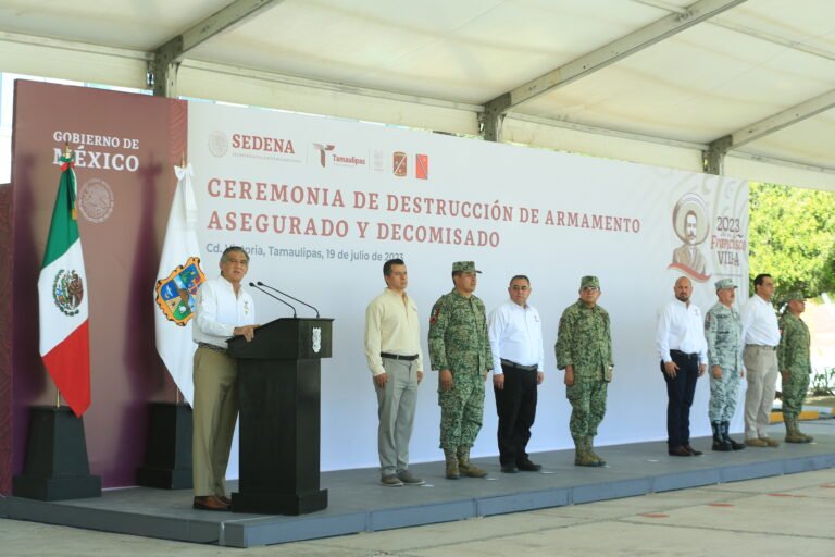 Las armas deben servir para proteger a la población: Américo Villarreal