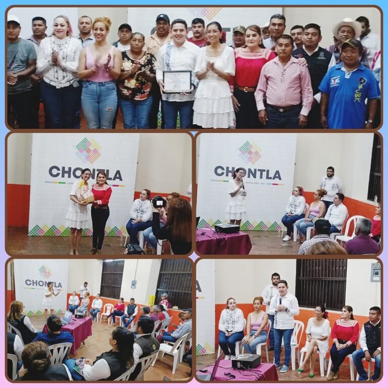 VISITÓ CHONTLA LA JEFA DE LA OFICINA DEL PROGRAMA DE GOBIERNO DE VERACRUZ, LIC.  WALTRAUD MARTÍNEZ