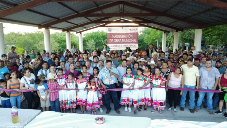 INAUGURAN OBRA DE PAVIMENTACIÓN EN EL  CORREDOR LA PALMA
