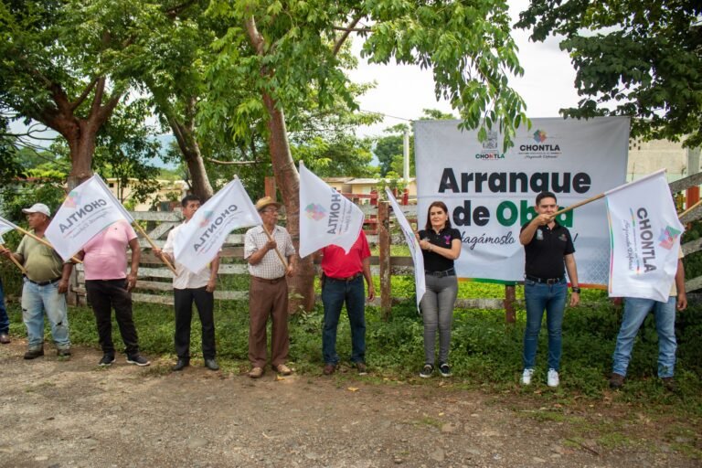 ARRANCA ALCALDE DE CHONTLA IMPORTANTES  OBRAS DE PAVIMENTACIÓN