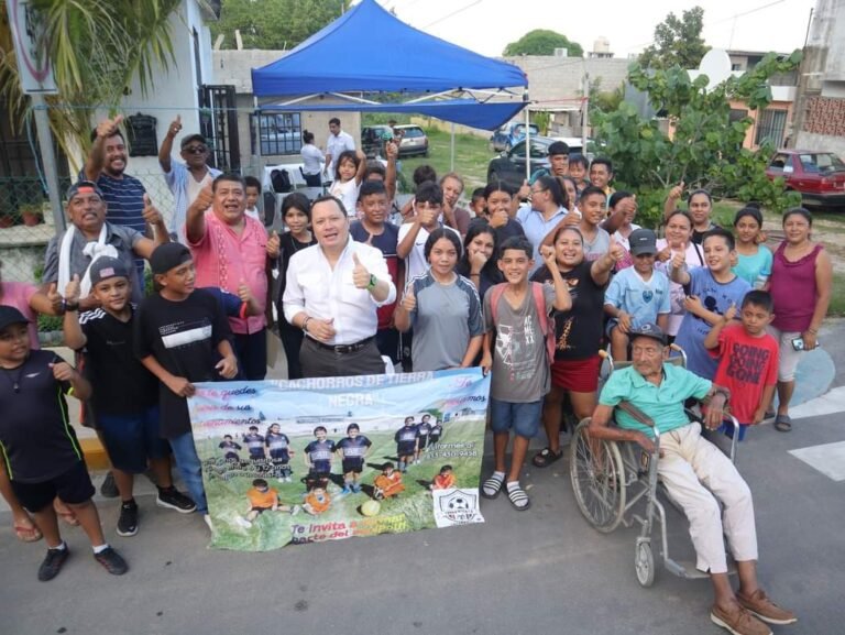 VISITO CARLO GONZALEZ PORTES LA COLONIA REVOLUCIÓN VERDE