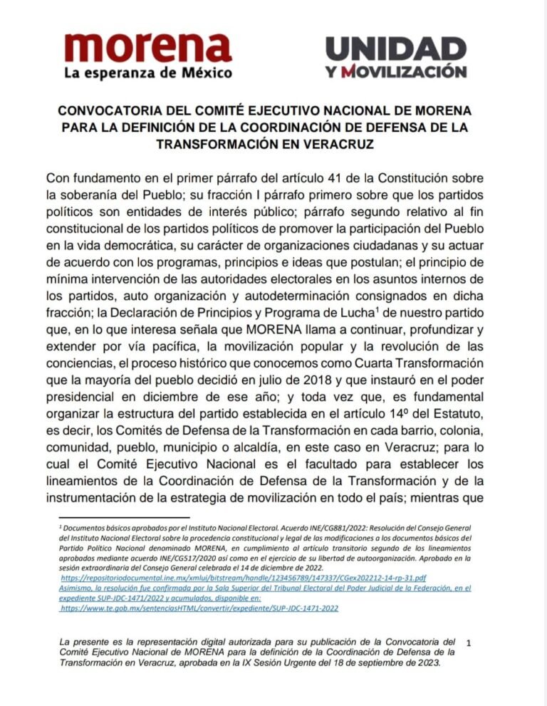 23 aspirantes buscan la Coordinación Estatal de los Comités de Defensa de la 4T en Veracruz