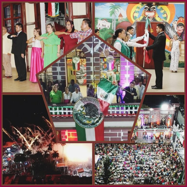 DESBORDANTE FERVOR PATRIO EN LA CEREMONIA DEL GRITO EN TEMPOAL