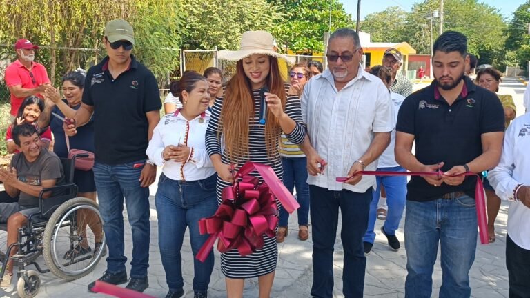 ENTREGÓ VALERIA NIETO IMPORTANTES OBRAS MATERIALES EN INTENSA GIRA DE TRABAJO