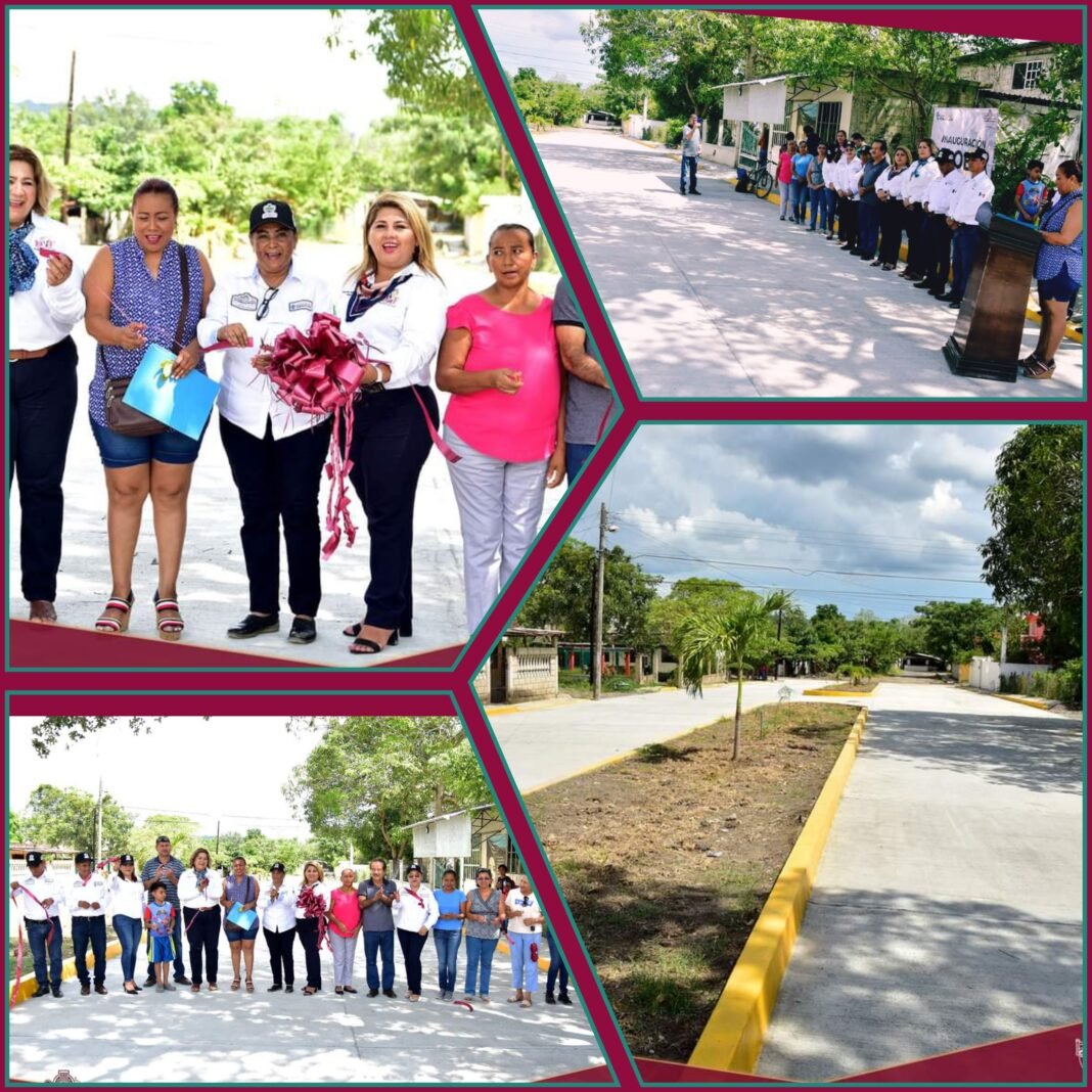 INAUGURAN PAVIMENTACIÓN DE CONCRETO HIDRAULICO EN NARANJOS