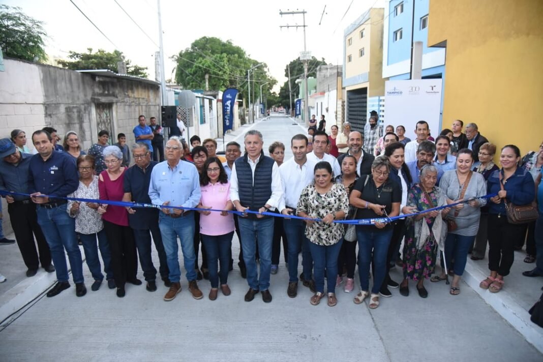 Inaugura Chucho Nader Nueva Obra de Pavimentación en la Niños Héroes