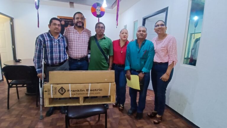 ENTREGAN BOMBA PARA POZO DE AGUA EN LA COMUNIDAD DE «EL CHIJOLAR»