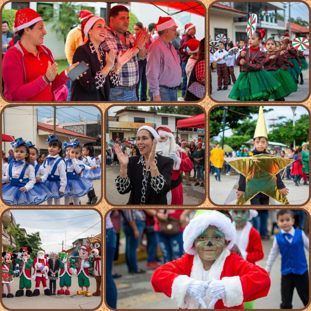 ALEGRE DESFILE NAVIDEÑO RECORRE LAS CALLES DE PLATÓN SÁNCHEZ