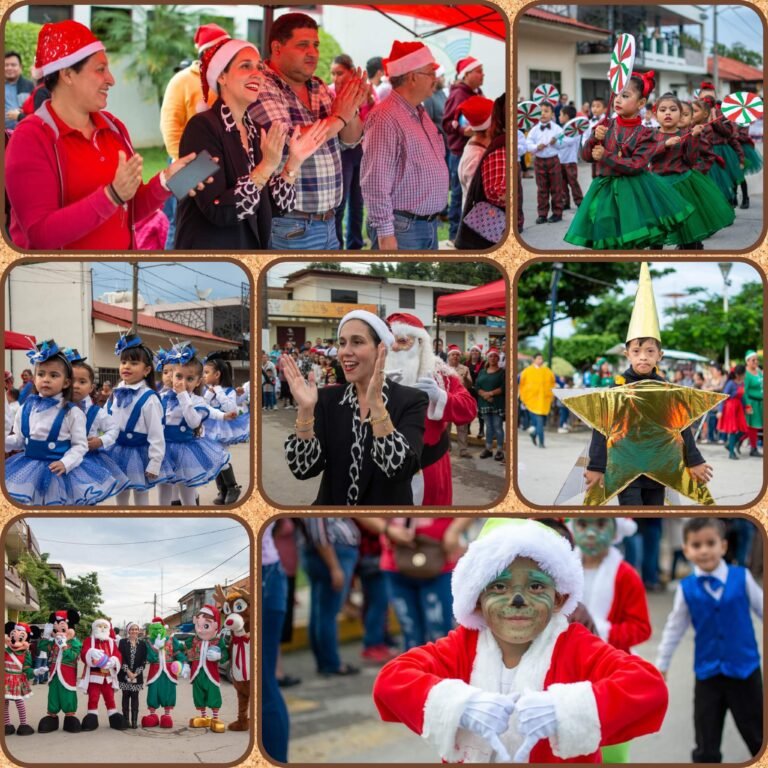 ALEGRE DESFILE NAVIDEÑO RECORRE LAS CALLES DE PLATÓN SÁNCHEZ
