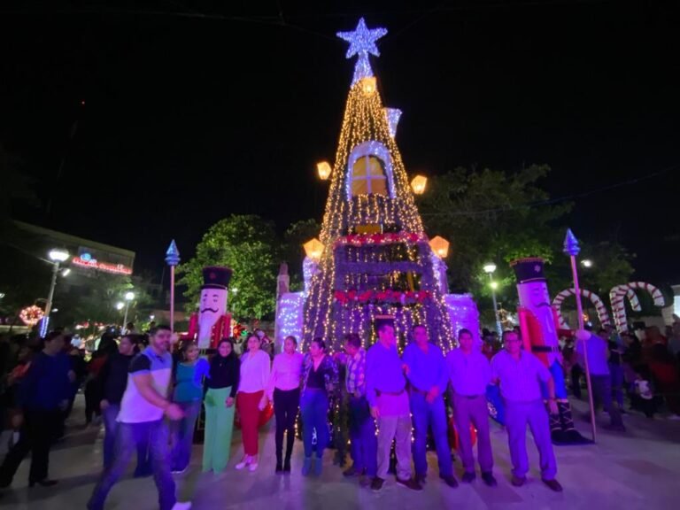 Esperan que ciudadanos disfruten de los adornos navideños