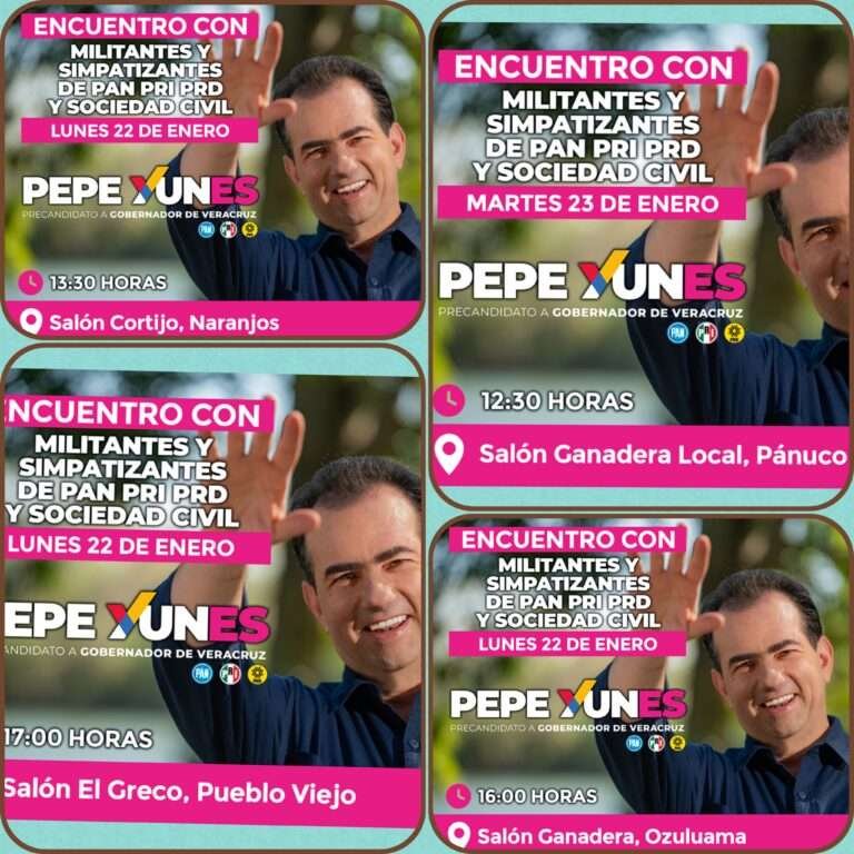 VISITARA PEPE YUNES MUNICIPIOS DEL NORTE DE VERACRUZ