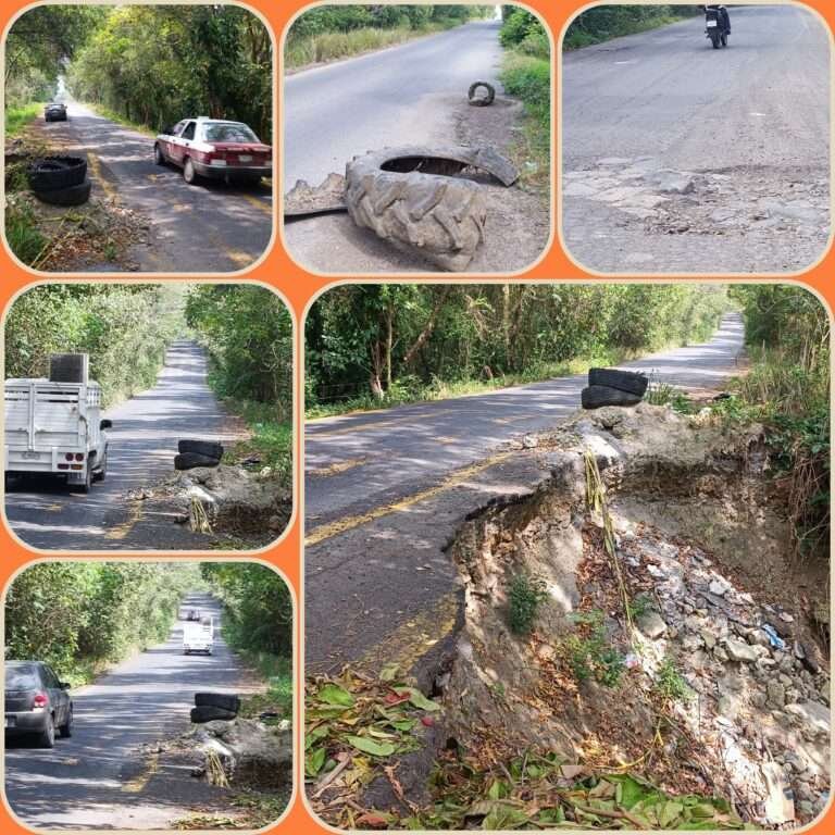 SE CAE A PEDAZOS LA CARRETERA ESTATAL DE LA SIERRA DE OTONTEPEC