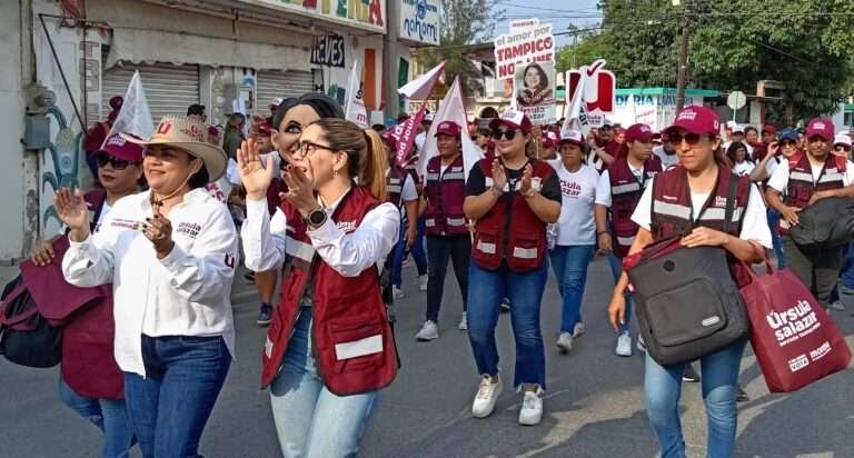 Úrsula Salazar, candidata de Morena en Tampico Norte percibe optimismo y apertura de la ciudadanía