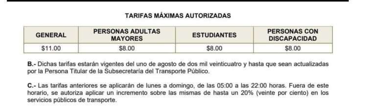 Aumento a pasaje en Tamaulipas ya es oficial, aunque los choferes de ruta lo aplicaron desde hace dos meses