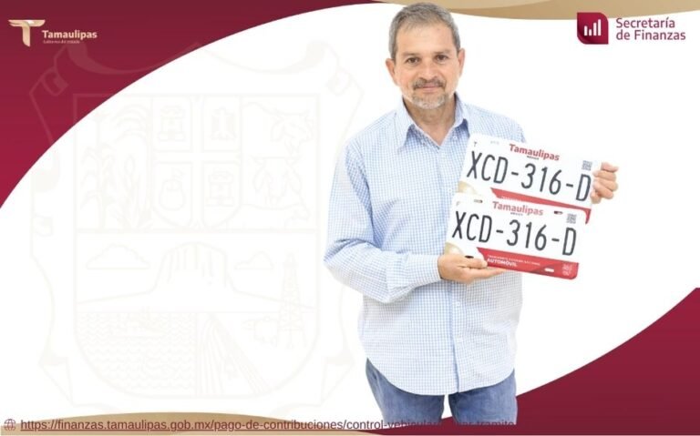 Invita Gobierno de Tamaulipas a aprovechar el 50 % de descuento en recargos y a regularizar la tenencia vehicular