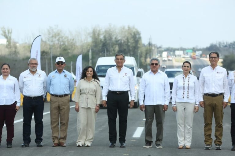 Inaugura Américo nuevo puente «La Esperanza», en Altamira