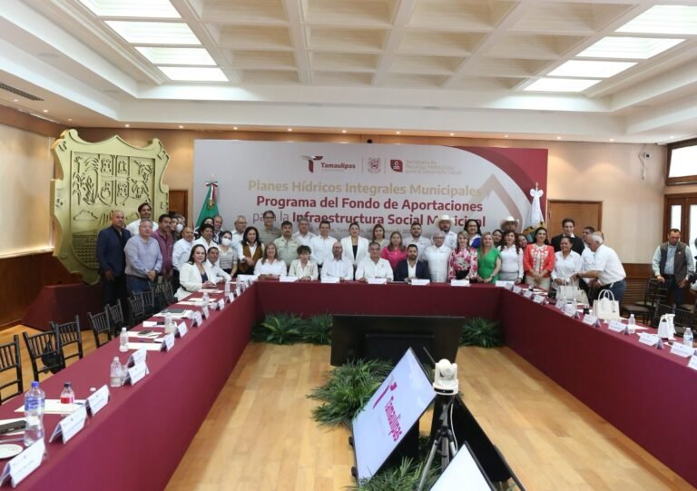 Impulsa Américo Villarreal proyectos municipales de infraestructura hídrica