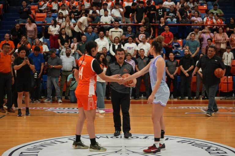 Rector de la UAT inaugura la  temporada 2025 de la LNBP Femenil