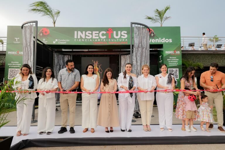 Inaugura Mónica Villarreal la exposición Insectus. Ciencia. Arte y Cultura
