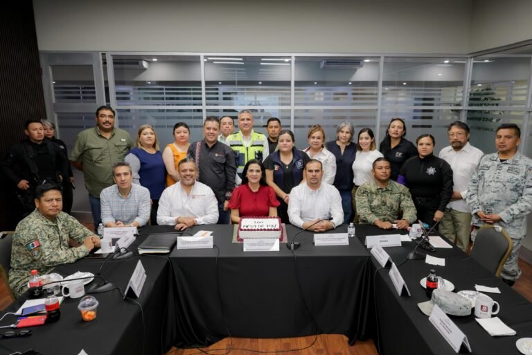 Preside Mónica Villarreal Reunión Número Cien de las Mesas de Seguridad