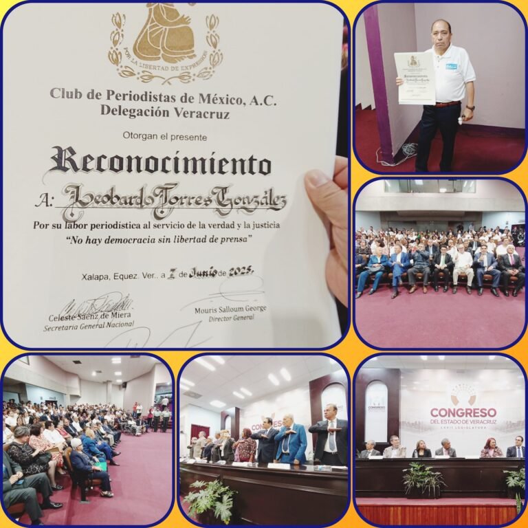 Club de Periodistas de México, A.C. reconoció la actividad de los periodistas del Estado de Veracruz