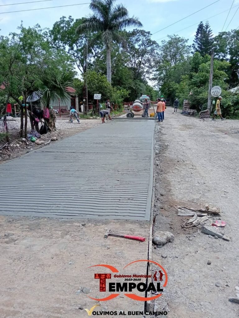 No se detiene el impulso a la obra pública en Tempoal