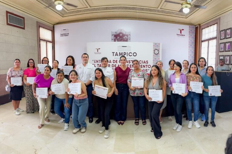 Ayuntamiento de Tampico impulsa el autoempleo femenino con formación en oficios técnicos