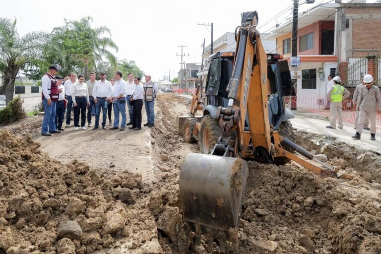 Mónica Villarreal Anaya y autoridades estatales recorren obras prioritarias de infraestructura hidráulica en Tampico