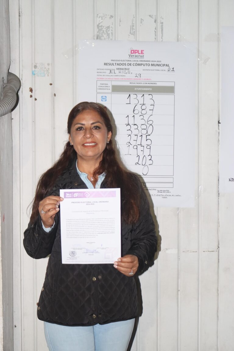 RATIFICA EL TEV EL TRIUNFO DE JUANA MARÍA MARTÍNEZ EN EL HIGO