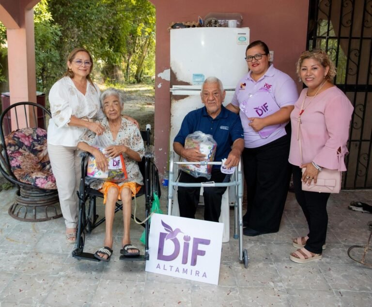 Entrega DIF Altamira apoyos funcionales a adultos mayores