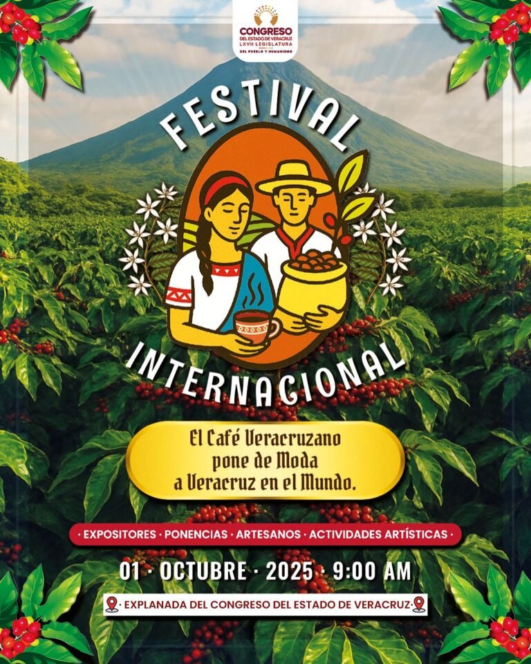 Este 1 de octubre, se realizará el Festival del Café en el Congreso de Veracruz