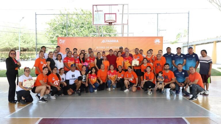 Promueve Gobierno de Altamira eliminación de la violencia hacia la mujer a través del deporte