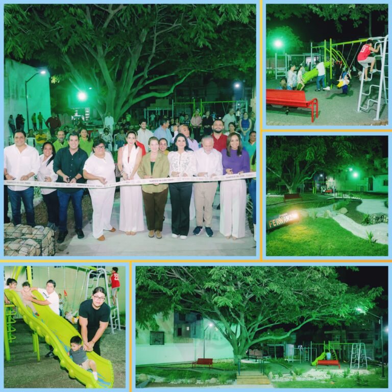 Mónica Villarreal e Iniciativa Privada Remodelan Parque Fernandas