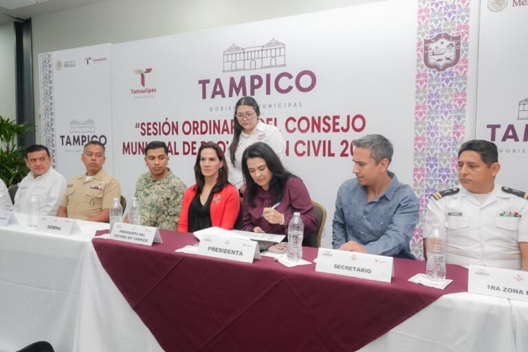 Mónica Villarreal encabeza Sesión Ordinaria del Consejo Municipal de Protección Civil 2025