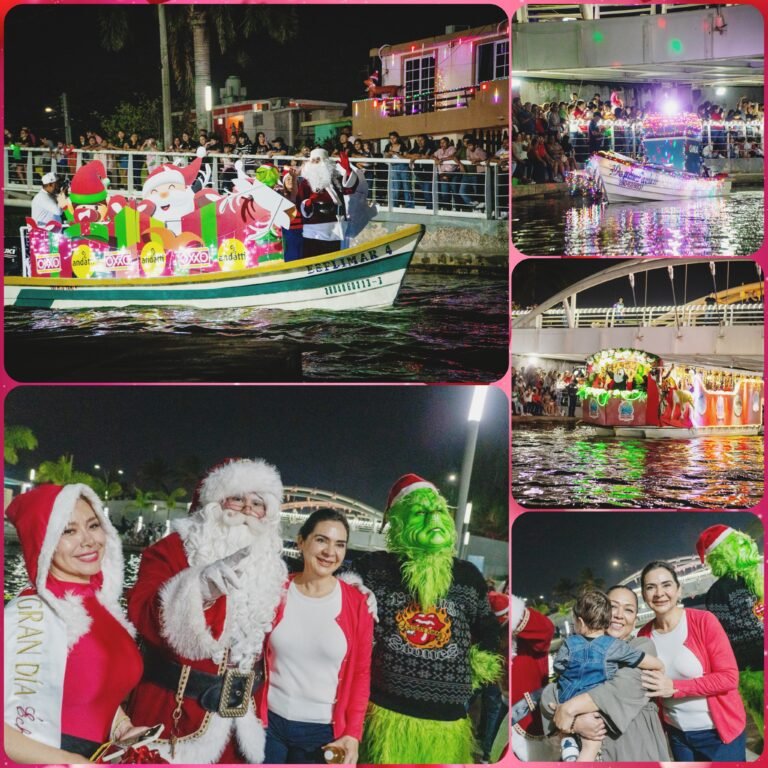 Tampico celebra la Navidad con el tradicional desfile Náutico «Una Navidad con Todos»