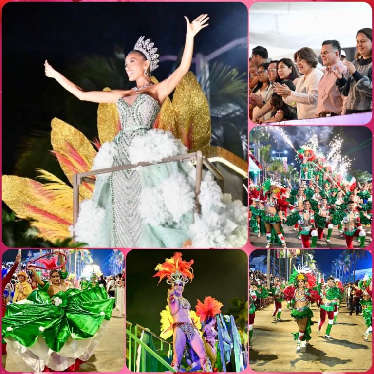 Veracruz abarrotado con el Segundo Desfile del Carnaval y la presentación musical de Christian Nodal