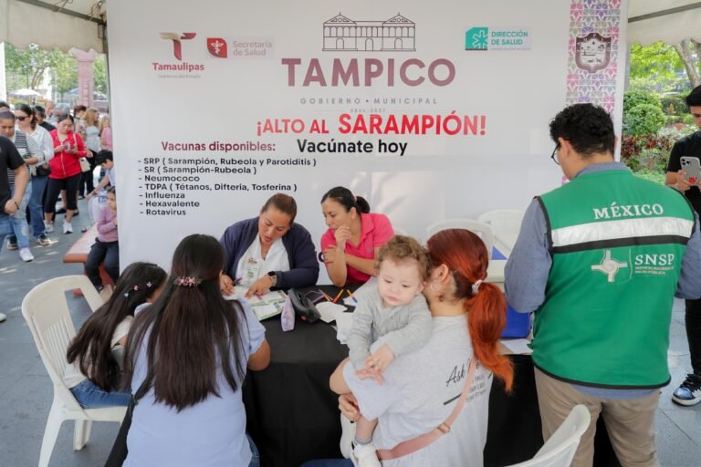 Tampico refuerza campaña de vacunación en coordinación con el sector salud